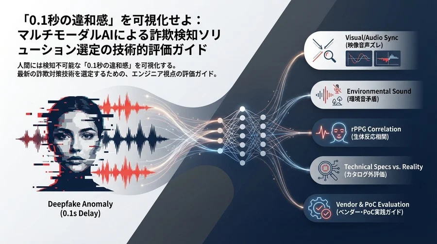 「0.1秒の違和感」を可視化せよ：マルチモーダルAIによる詐欺検知ソリューション選定の技術的評価ガイド