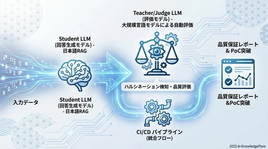 実装アプローチ②：LLM-as-a-Judgeによる自動評価パイプライン - Section Image
