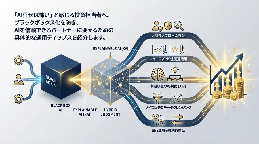 AI投資判断の「なぜ？」が見える運用術：ブラックボックスを回避し成果を出す5つの鉄則