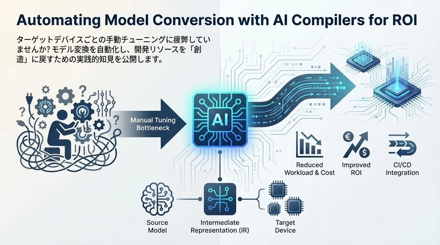 手動チューニングからの脱却：AIコンパイラで実現するモデル変換自動化の費用対効果