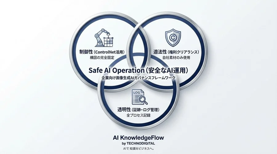 ControlNetによる企業向け画像生成AIガバナンス：法的リスクを技術的に封じ込める詳細指示記述法 - Conclusion Image