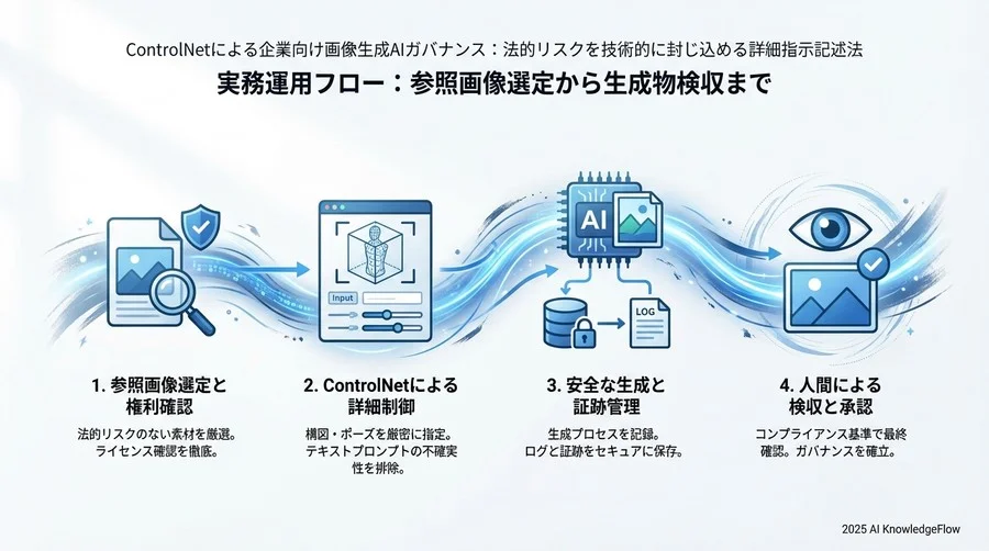 実務運用フロー：参照画像選定から生成物検収まで - Section Image 3