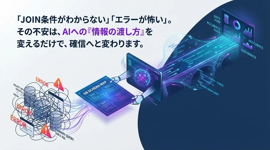 SQLが怖いあなたへ。Cursorに「DBの地図」を渡して複雑なJOINを安全に攻略する技術