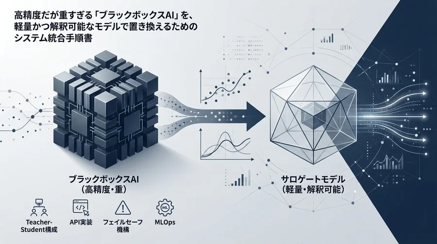 サロゲートモデルによるAIシステム統合設計