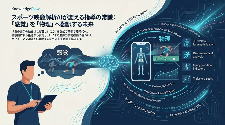 スポーツ映像解析AIが変える指導の常識：「感覚」を「物理」へ翻訳する未来
