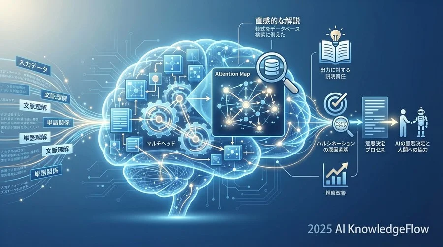 Transformerの心臓部：Attention機構が「見ている」もの - Section Image