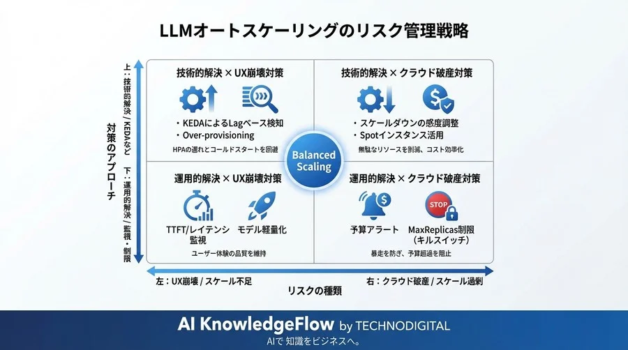 Kubernetesで動かす国産LLM：オートスケーリングが招く「UX崩壊」と「クラウド破産」の防ぎ方 - Conclusion Image