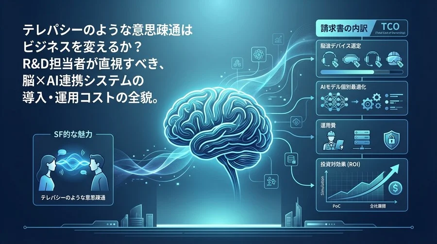 脳波AI連携の導入コスト全貌：共同意識システムはビジネスで元が取れるか