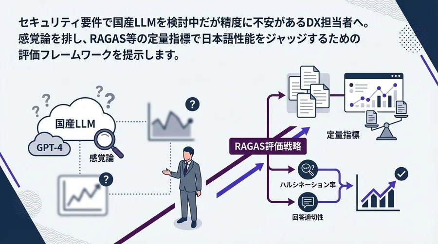 国産LLMのRAG精度は実務に耐えうるか？感覚論を排し「RAGAS」でジャッジする評価戦略