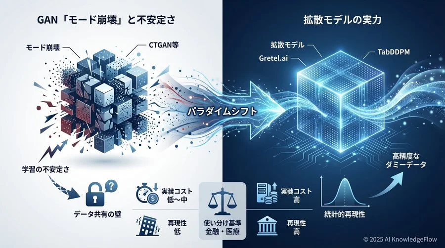 なぜ今、「表データ」に拡散モデルなのか？GANが抱える構造的課題 - Section Image