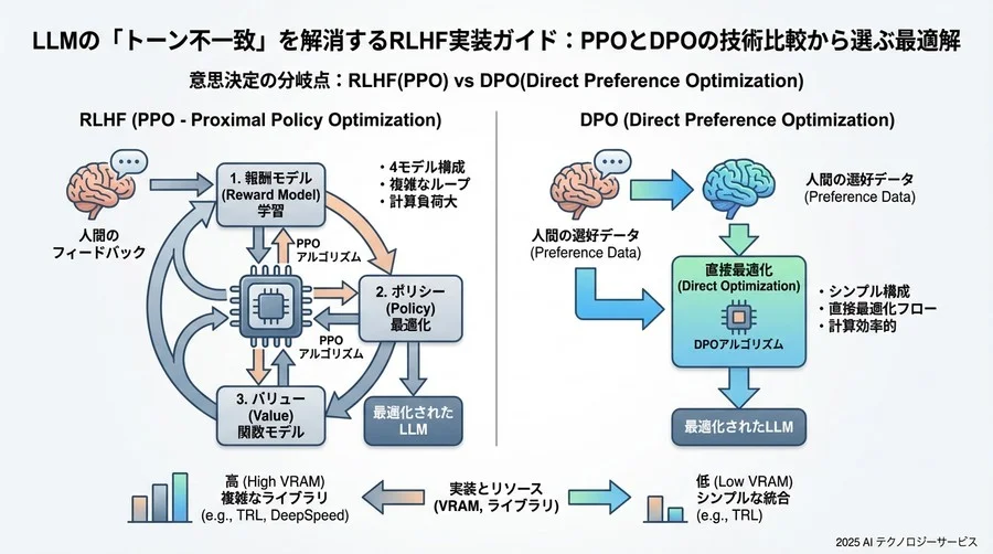 意思決定の分岐点：RLHF(PPO) vs DPO(Direct Preference Optimization) - Section Image 3