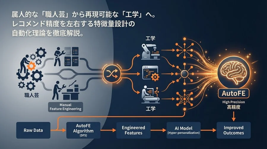 ハイパーパーソナライゼーションの精度を左右するAutoFE：特徴量設計を「職人芸」から「工学」へ昇華させる数理的アプローチ