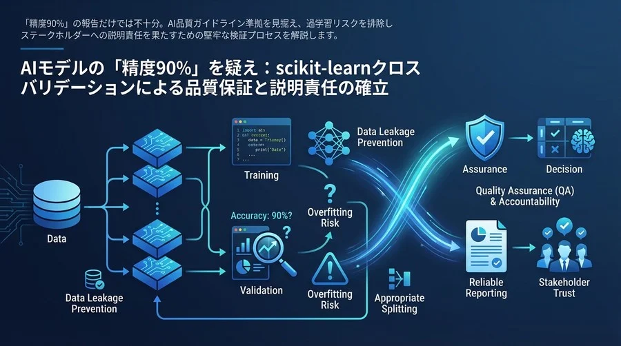 AIモデルの「精度90%」を疑え：scikit-learnクロスバリデーションによる品質保証と説明責任の確立