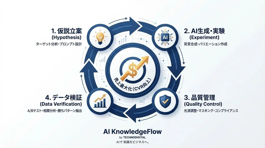 生成AIで「売れる背景」を量産する：EC画像生成を「実験」に変えCVRを劇的に改善する実践ワークフロー - Conclusion Image