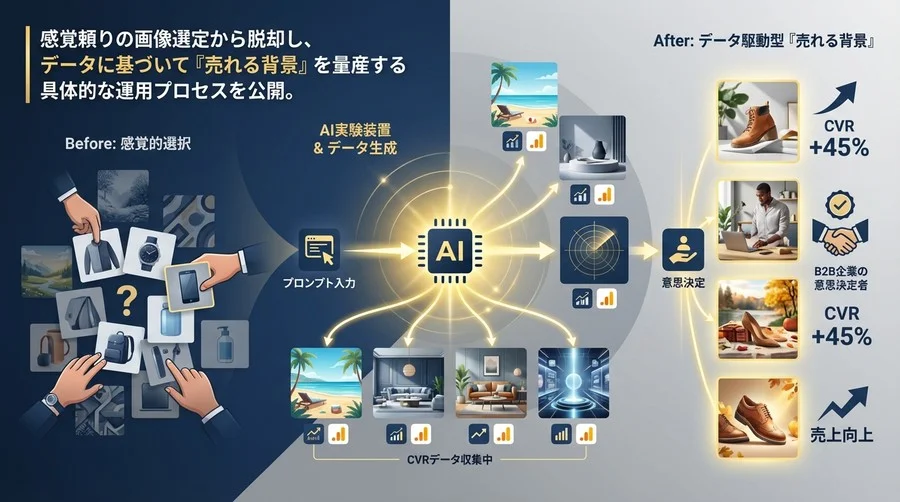 生成AIで「売れる背景」を量産する：EC画像生成を「実験」に変えCVRを劇的に改善する実践ワークフロー