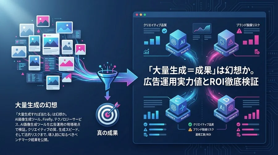 「大量生成＝成果」は幻想か。画像生成AI4大モデルの広告運用実力値とROI徹底検証