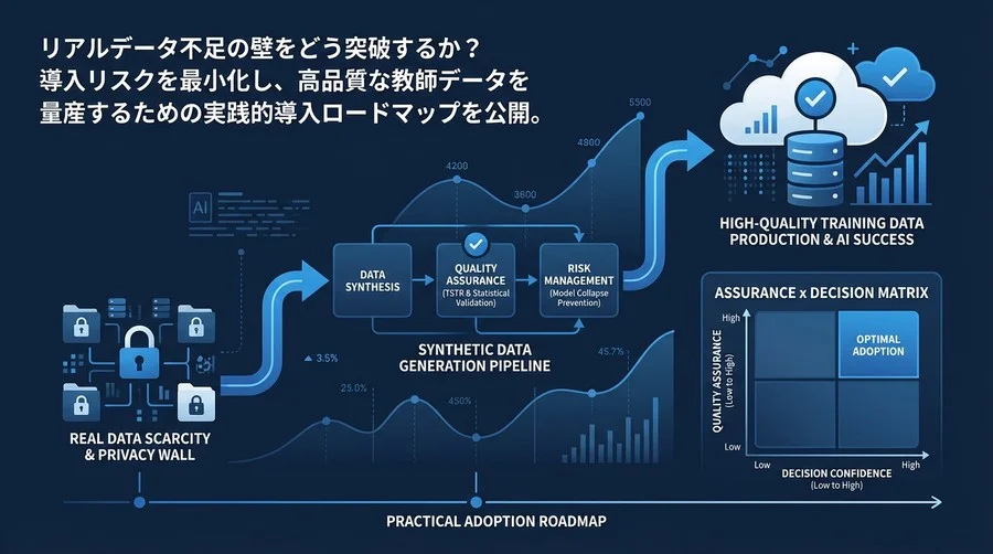 リアルデータ不足を突破する「合成データ」導入の現実解──品質保証とリスク管理の全プロセス