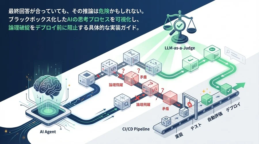 AIエージェントの「思考」をテストする：推論プロセスの論理整合性を自動評価する実装ガイド