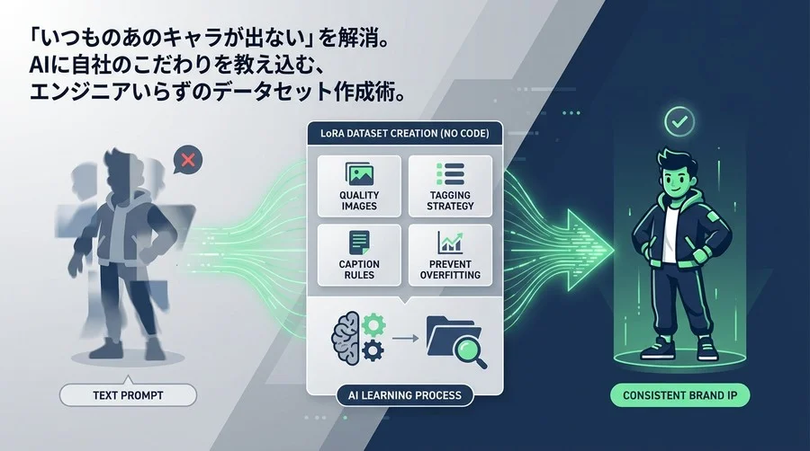 「いつものキャラが出ない」を卒業。自社IPをAIに教え込むLoRAデータセット作成術