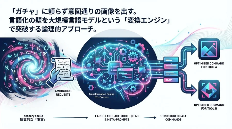 ChatGPTで画像生成プロンプトを構造化する：感覚的な「呪文」から論理的な「データ変換」へ