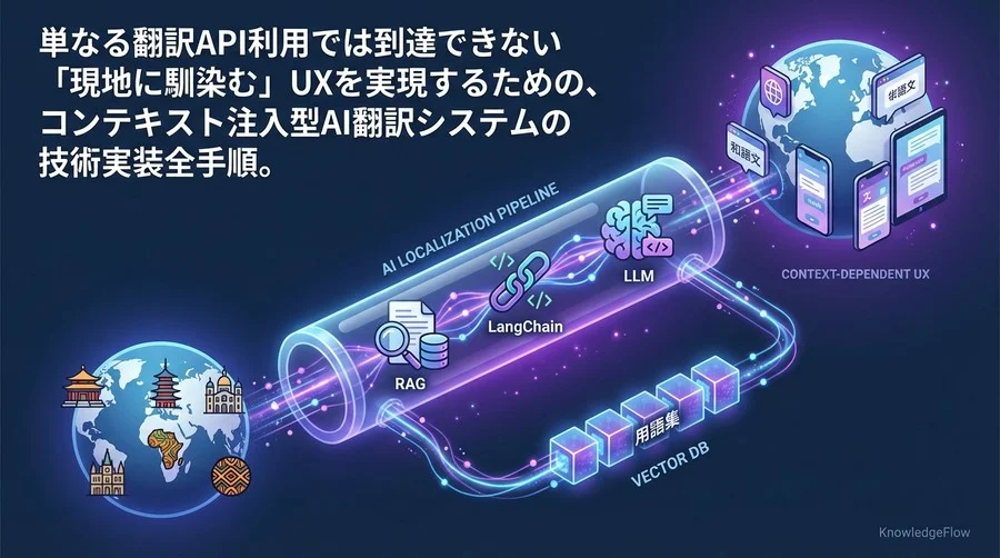 文化の壁を超えるAI実装：RAGとLangChainで構築するコンテキスト依存型ローカリゼーションパイプライン