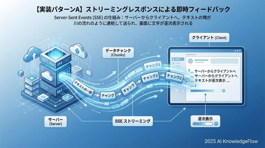 【実装パターンA】ストリーミングレスポンスによる即時フィードバック - Section Image