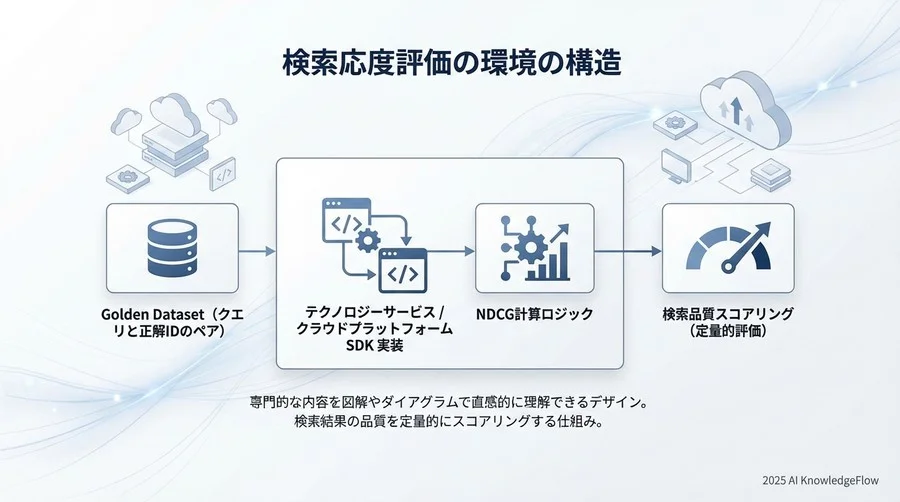 評価環境の構築：検索精度を「数値化」するPythonスクリプト - Section Image