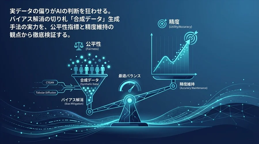 合成データ生成AIの実力検証：公平性と精度は両立できるのか？