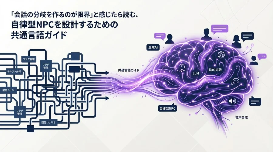 会話分岐の限界を超える：シナリオライターのための自律型NPC設計・共通言語ガイド