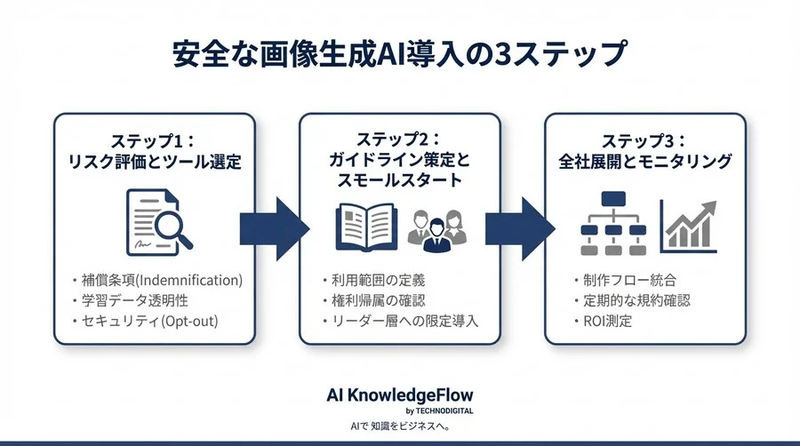 「無料の画像生成AI」が招く経営リスクと法的代償：有料プランへの投資が最強のブランド防衛策である理由 - Conclusion Image