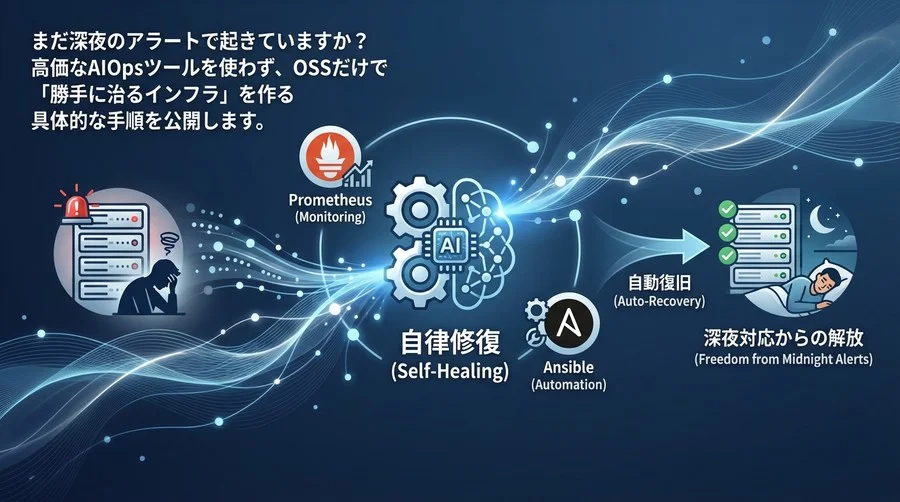 深夜3時のアラート対応から解放される：OSSで構築する「勝手に治るインフラ」完全実装ガイド