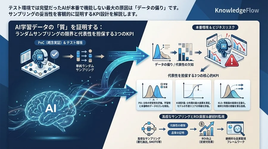 AI学習データの「質」を証明する：ランダムサンプリングの限界と代表性を担保する3つのKPI