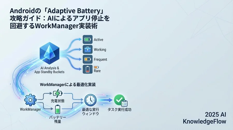AIと共存するバックグラウンド処理：WorkManagerによる最適化実装 - Section Image