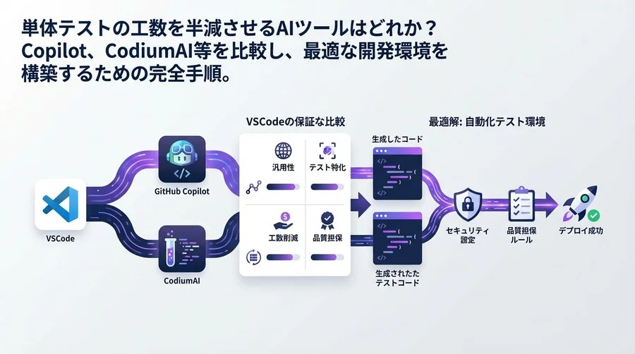 VSCode単体テスト自動化の最適解：Copilot対CodiumAI導入と設定の完全手順