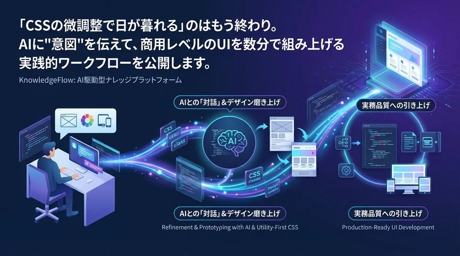 Cursor×Tailwindで実現する爆速UI開発：AIと「対話」してデザインを磨き上げる実践ガイド
