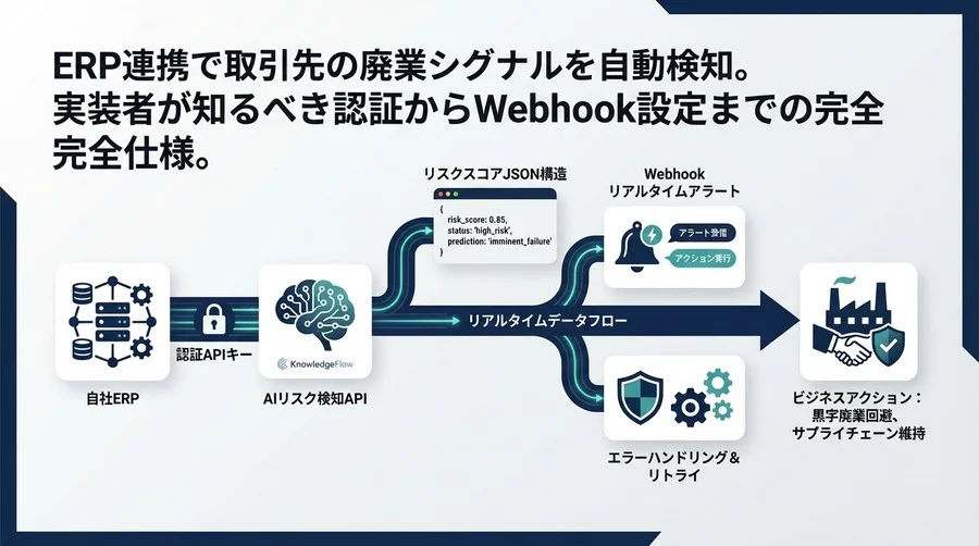 ERP連携で防ぐ黒字廃業：承継リスク検知APIの完全実装仕様書