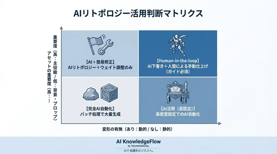 AIリトポロジーの罠と現実解：3Dメッシュ最適化で失敗しないためのハイブリッドワークフロー構築術 - Conclusion Image