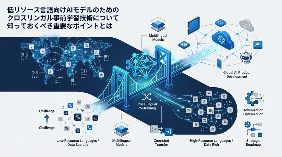 低リソース言語の壁を越えるクロスリンガル事前学習：グローバルAI開発の戦略的地図