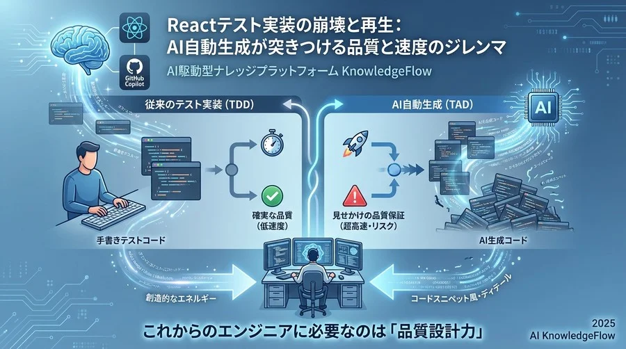 背景と文脈：なぜReactのテストはAIと相性が良いのか - Section Image