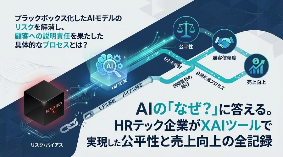 AIの「なぜ？」に答える。HRテック企業がXAIツールで実現した公平性と売上向上の全記録