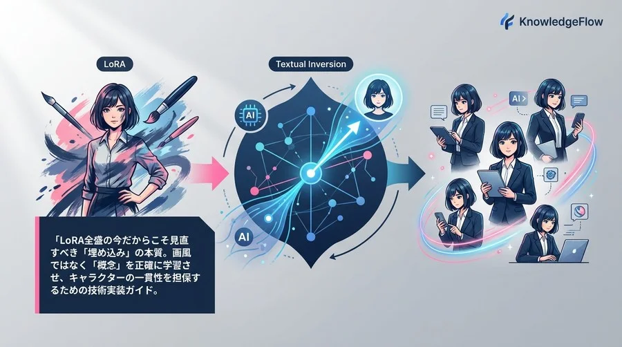 脱LoRA依存のキャラ固定術：Textual Inversionで「概念」だけを抽出する技術実装ガイド