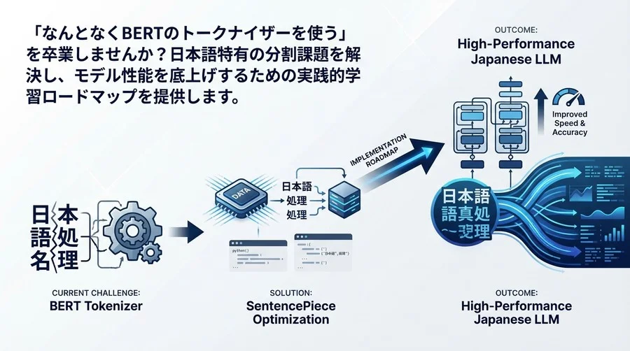 日本語LLMの性能を左右するトークナイズ戦略：SentencePieceによる語彙最適化と実装ロードマップ
