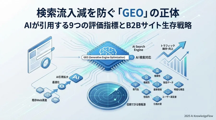 GEO（生成エンジン最適化）とは何か：最新研究から読み解く定義 - Section Image