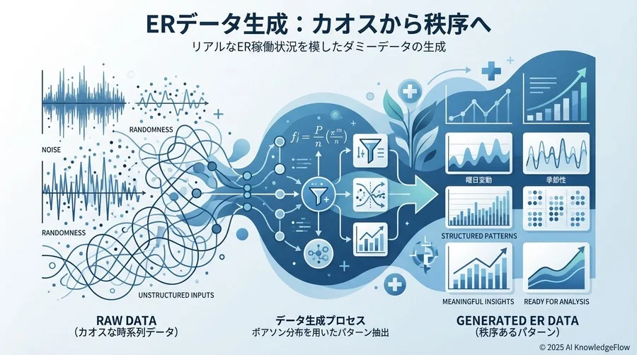 データ準備：リアルなER稼働状況を模したダミーデータの生成 - Section Image