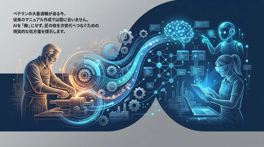 「匠の技」が消える前に：生成AIで実現する現場リスペクト型の技能伝承と組織防衛
