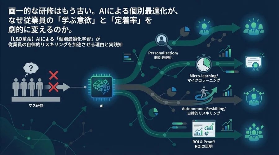 【L&D革命】AIによる「個別最適化学習」が従業員の自律的リスキリングを加速させる理由と実践知