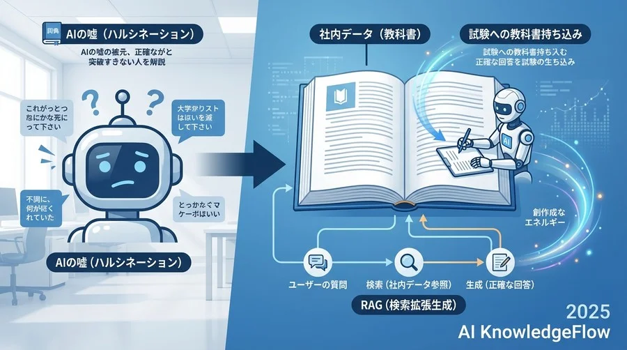 RAG（検索拡張生成）とは：AIに「カンニング」を許可する技術 - Section Image