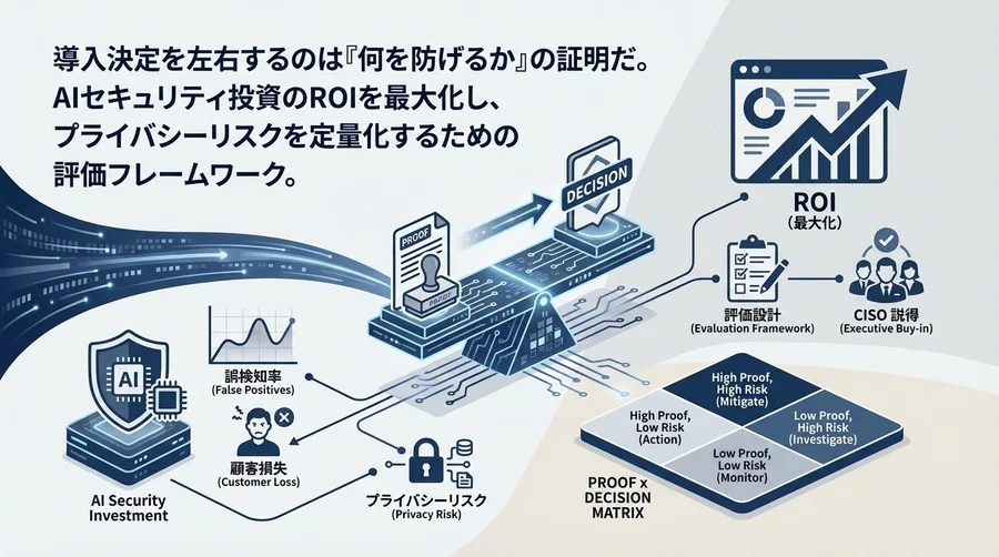 AIセキュリティ投資のROI証明：誤検知率とプライバシーリスクの評価設計