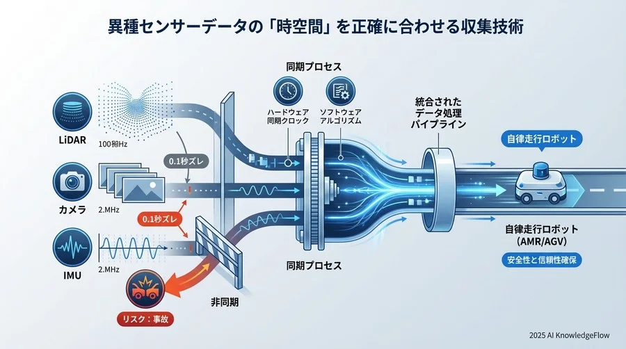 異種センサーデータの「時空間」を正確に合わせる収集技術 - Section Image