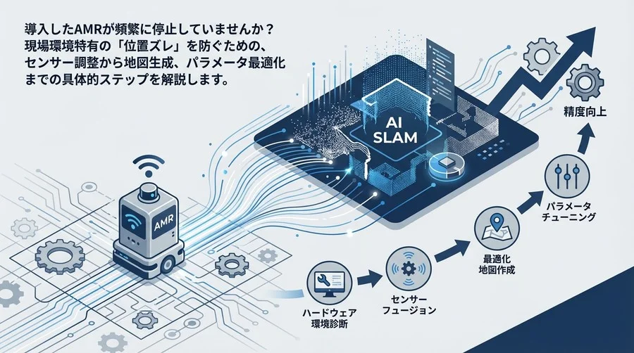 AMRの位置ロストを防ぐ！現場エンジニアのためのSLAM精度向上・完全チューニングガイド